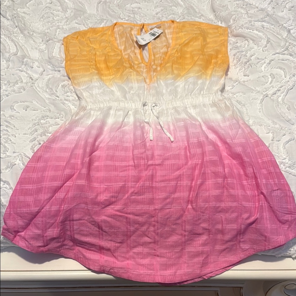 Abercrombie Kids Yellow and Pink Ombre Cover-Up